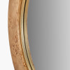 Newborough Burr Wood Effect Round Wall Mirror