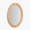 Natural Rattan Frame Round Wall Mirror