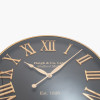Antique Gold and Black Metal Wall Clock