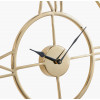 Gold Metal Double Framed Round Wall Clock