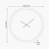 White and Silver Metal Working Cog Wall Clock