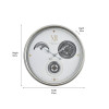 White and Silver Metal Working Cog Wall Clock