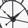 Black Metal Large Round Wall Clock