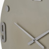 Cool Grey and Silver Metal Retro Wall Clock