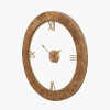 Newborough Burr Wood Effect Round Wall Clock