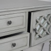 Puglia Dove Grey Pine Wood and Mirrored Glass Dresser