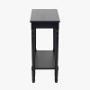 Heritage Black Pine Wood Console Table