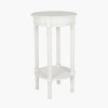 Heritage Elizabeth White Pine Wood Round Accent Table