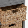 Devonshire Grey Pine Wood 2 Drawer 4 Basket Unit