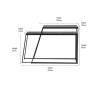 Mashiko S/2 Black Ash Veneer and Black Metal Console Tables