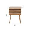Larvik Natural Eucalyptus Wood 1 Drawer Unit
