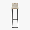 Franklin Gold Cast and Black Metal Console Table