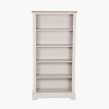 Fairford Oak White 5 Shelf Unit