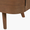 Elias Dark Ash Wood Retro 3 Door Sideboard
