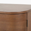Elias Dark Ash Wood Retro 3 Door Sideboard