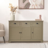 Croft Olive Pine Wood 3 Door 3 Drawer Unit