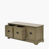 Croft Olive Pine Wood 3 Drawer Unit