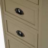 Croft Olive Pine Wood 5 Drawer Unit