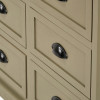 Croft Olive Pine Wood 6 Drawer Unit