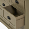 Croft Olive Pine Wood 6 Drawer Unit