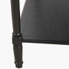 Heritage Black Pine Wood Large Console Table