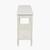 Heritage Elizabeth White Pine Wood Large Console Table