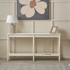 Heritage Elizabeth White Pine Wood Large Console Table