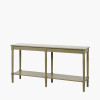 Heritage Olive Pine Wood Large Console Table