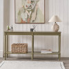 Heritage Olive Pine Wood Large Console Table