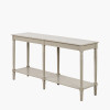 Heritage Putty Pine Wood Large Console Table