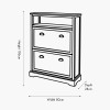 Croft Linen Pine Wood Shoe Storage Unit