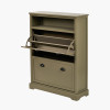 Croft Olive Pine Wood Shoe Storage Unit