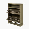 Croft Olive Pine Wood Shoe Storage Unit