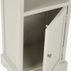 Croft Linen Pine Wood Slim 1 Door 3 Shelf Unit
