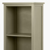 Croft Olive Pine Wood Slim 1 Door 3 Shelf Unit