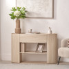 Tivoli Travertine Effect Veneer 1 Drawer Console table