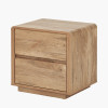 Eversley Oak Effect Veneer 2 Drawer Unit