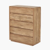 Eversley Oak Effect Veneer 5 Drawer Unit