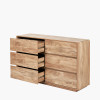 Eversley Oak Effect Veneer 6 Drawer Unit