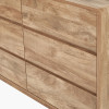 Eversley Oak Effect Veneer 6 Drawer Unit