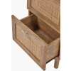 Henrik Natural Rattan 3 Drawer Tall Unit