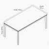 Gio White Sand Acacia Wood Dining Table