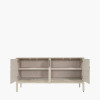 Gio White Sand Acacia Wood 4 Door Sideboard