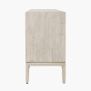Gio White Sand Acacia Wood 4 Door Sideboard
