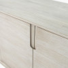 Gio White Sand Acacia Wood 4 Door Sideboard