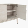 Gio White Sand Acacia Wood 4 Door Sideboard