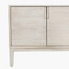 Gio White Sand Acacia Wood 4 Door Sideboard