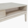 Gio White Sand Acacia Wood 2 Drawer Coffee Table