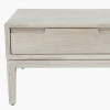 Gio White Sand Acacia Wood 2 Drawer Coffee Table