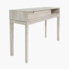 Gio White Sand Acacia Wood 1 Drawer Console Table